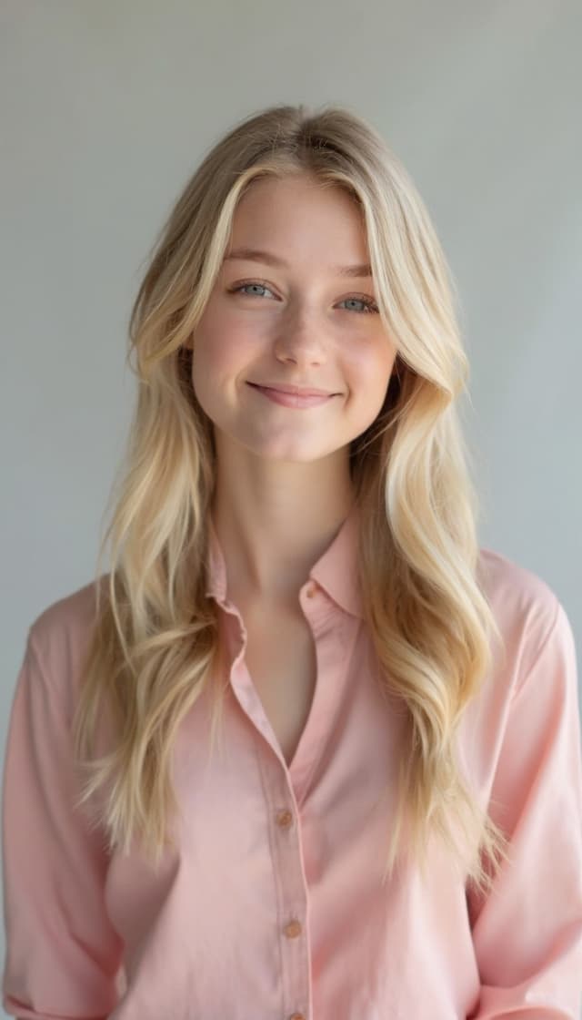 Real estate agent in a wrap top presenting a beachfront property