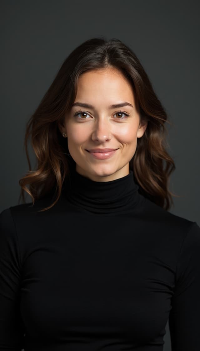 Business professional wearing an olive suit with modern architecture backdrop
